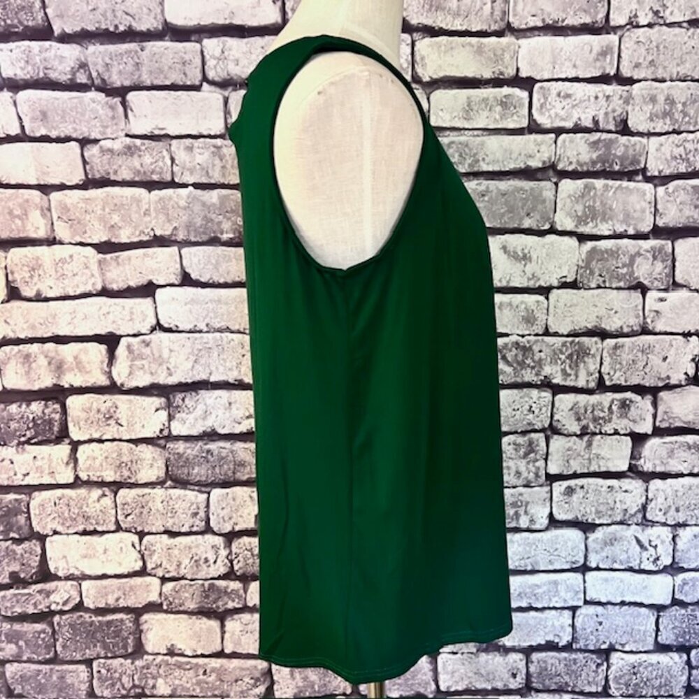 Igenjun NWT Green Sleeveless Blouse Size XL - Picture 7 of 8